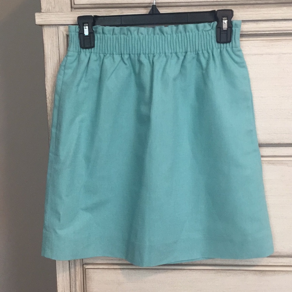 Pretty J Crew linen/cotton elastic waist skirt NWT